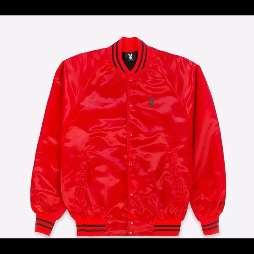 Joyrich X Playboy Satin Bomber Jacket